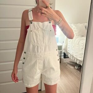 NWT White Old Navy Overalls
